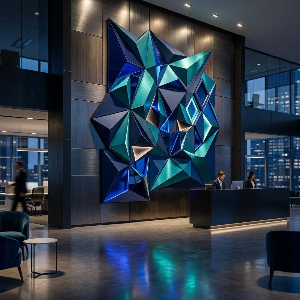 Abstract architectural corporate environment